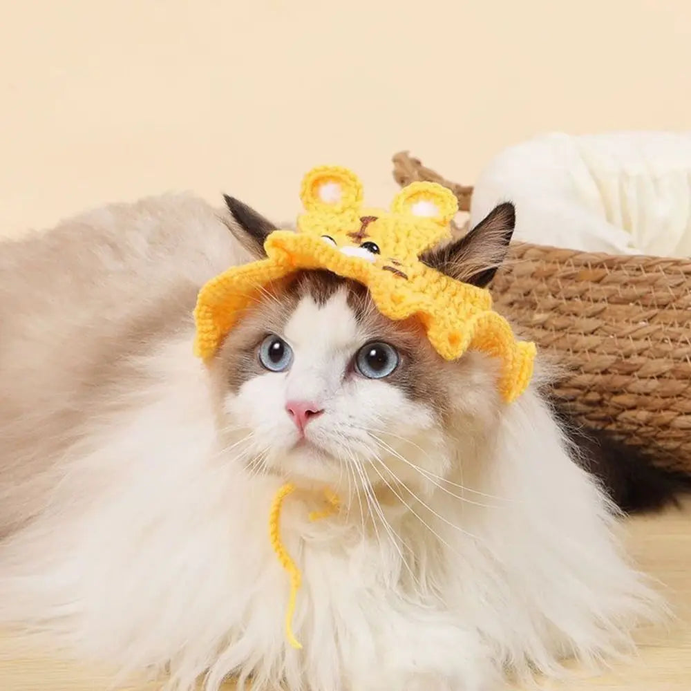 Decoration Cute Flower Cat Hat Funny Cospaly Headgear Pet Headgear Puppy Pet Cap Cute Pet Hat Cat Accessories Pet