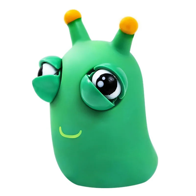 Funny Squeezing Panda Doll Eyeball Bursting Toy Kneading Green Insect Fidget Anti Stress Toys for Adult Children Interactive Toy