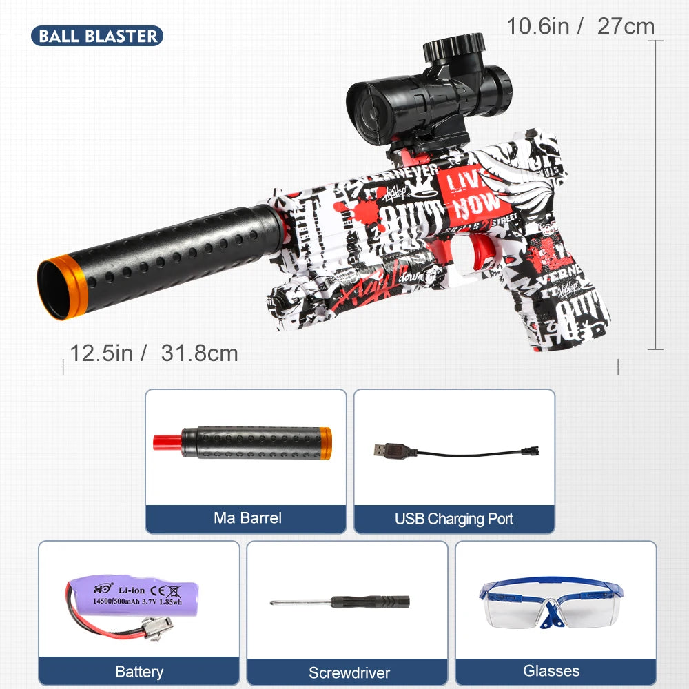 M416 Electric Blaster Gun Set, High Precision Shooting Toy, Perfect Outdoor Toy Gift for Birthday (Bullets Excluded)