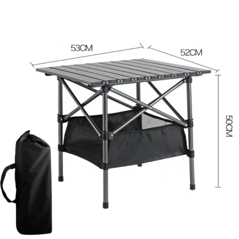 Outdoor Picnic Table With Easy Carrying Bag Lightweight For Self-Driving Trips Egg Roll Long Table Portable Camping Folding Desk