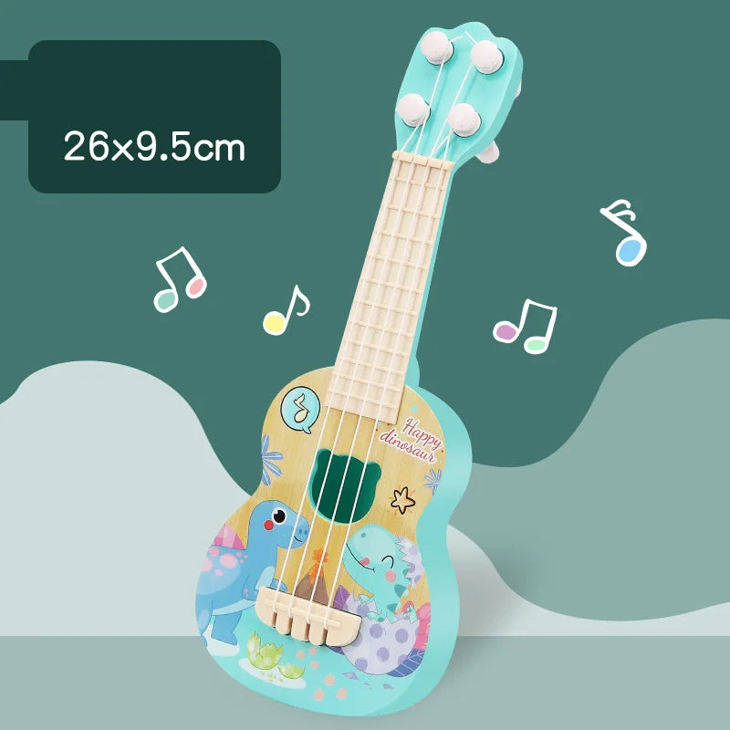 Ukulele Kids Guitar Toy Girl Boy Beginners Mini Guitar Instrument Can Play Music Simulation Toy Birthday Gift