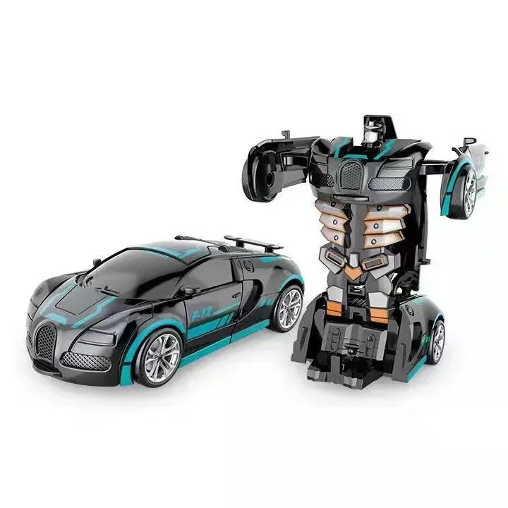 Shape-shifting toy car inertial impact one-button shape-shifting boy puzzle collision shape-shifting Autobot robot