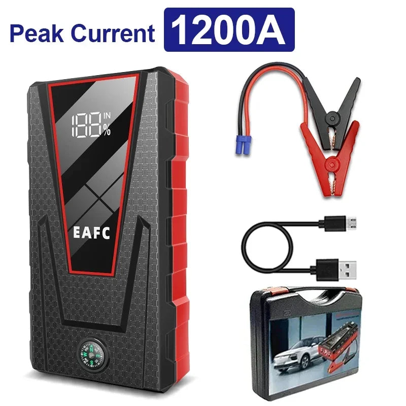 Car Jump Starter 2000A Power Bank Portable Car Battery Charger for 12V Auto Starting Device Petrol Diesel Emergency Booster