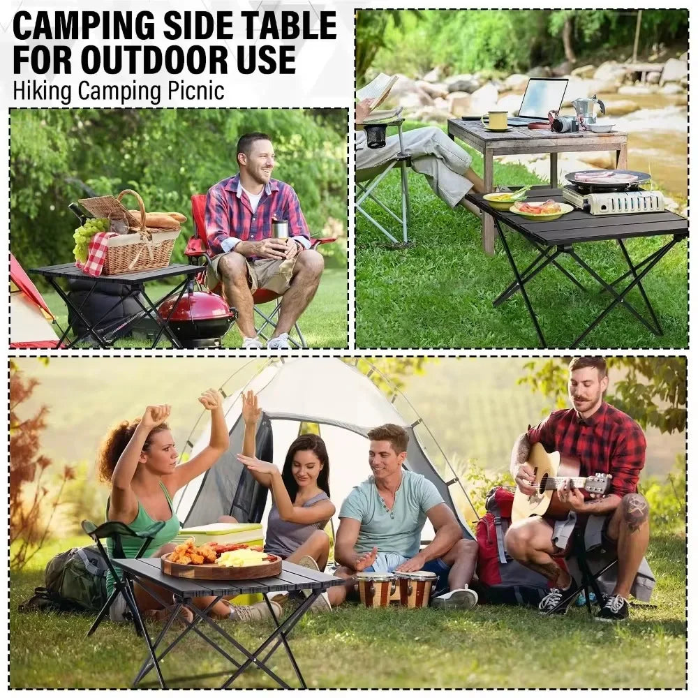 Outdoor Camping Folding Table Ultra Light Foldable Chicken Rolls Camp Fishing Table Picnic Barbecue Stall Simple Small Tables