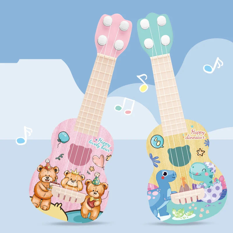 Ukulele Kids Guitar Toy Girl Boy Beginners Mini Guitar Instrument Can Play Music Simulation Toy Birthday Gift