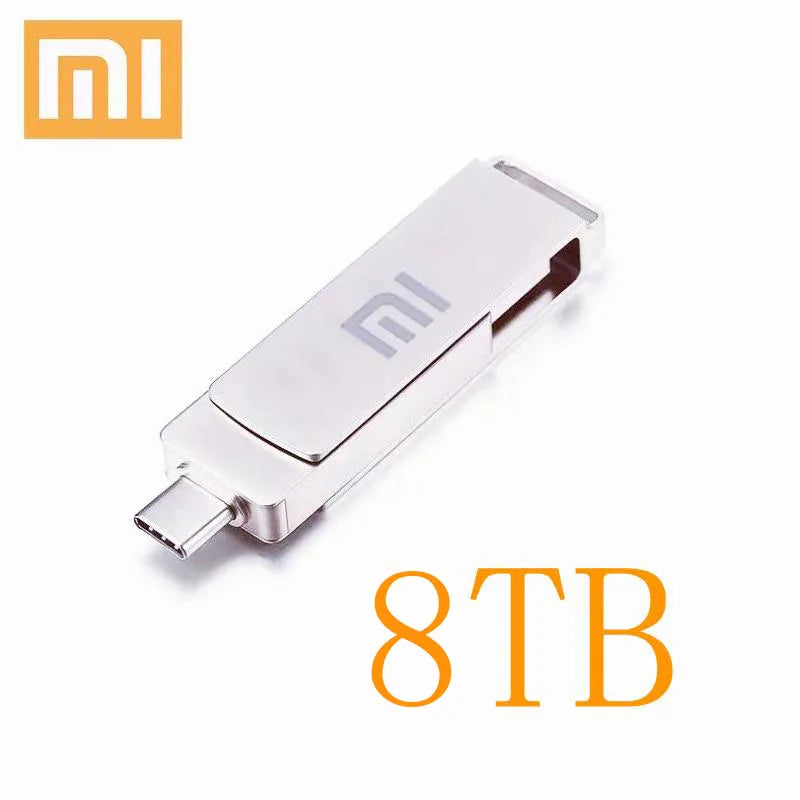 Xiaomi 16TB USB 3.0 Flash Drive 8TB Type-C U Disk High-Speed Pen Drive U Flash Drive Portable SSD 1TB 2TB for Laptop Computer