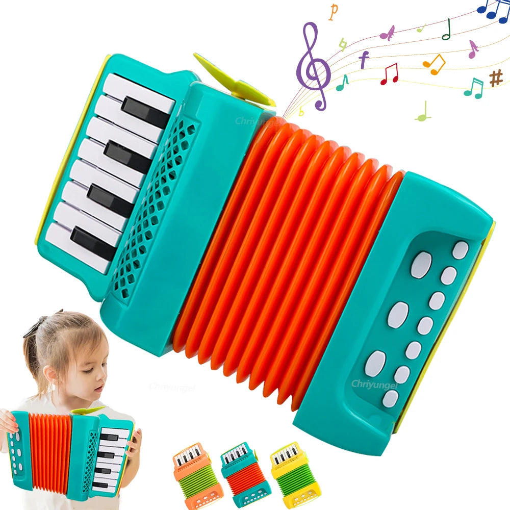 Accordion for Kids Musical Indoor and Outdoor Playing Musical Instrument Educational Toys Gifts for Toddlers Boys Girls