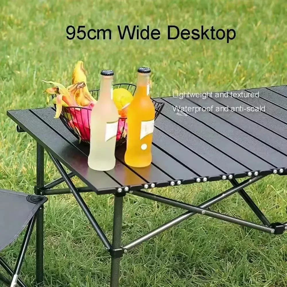 Outdoor Picnic Table With Easy Carrying Bag Lightweight For Self-Driving Trips Egg Roll Long Table Portable Camping Folding Desk