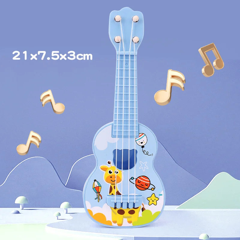 Ukulele Kids Guitar Toy Girl Boy Beginners Mini Guitar Instrument Can Play Music Simulation Toy Birthday Gift