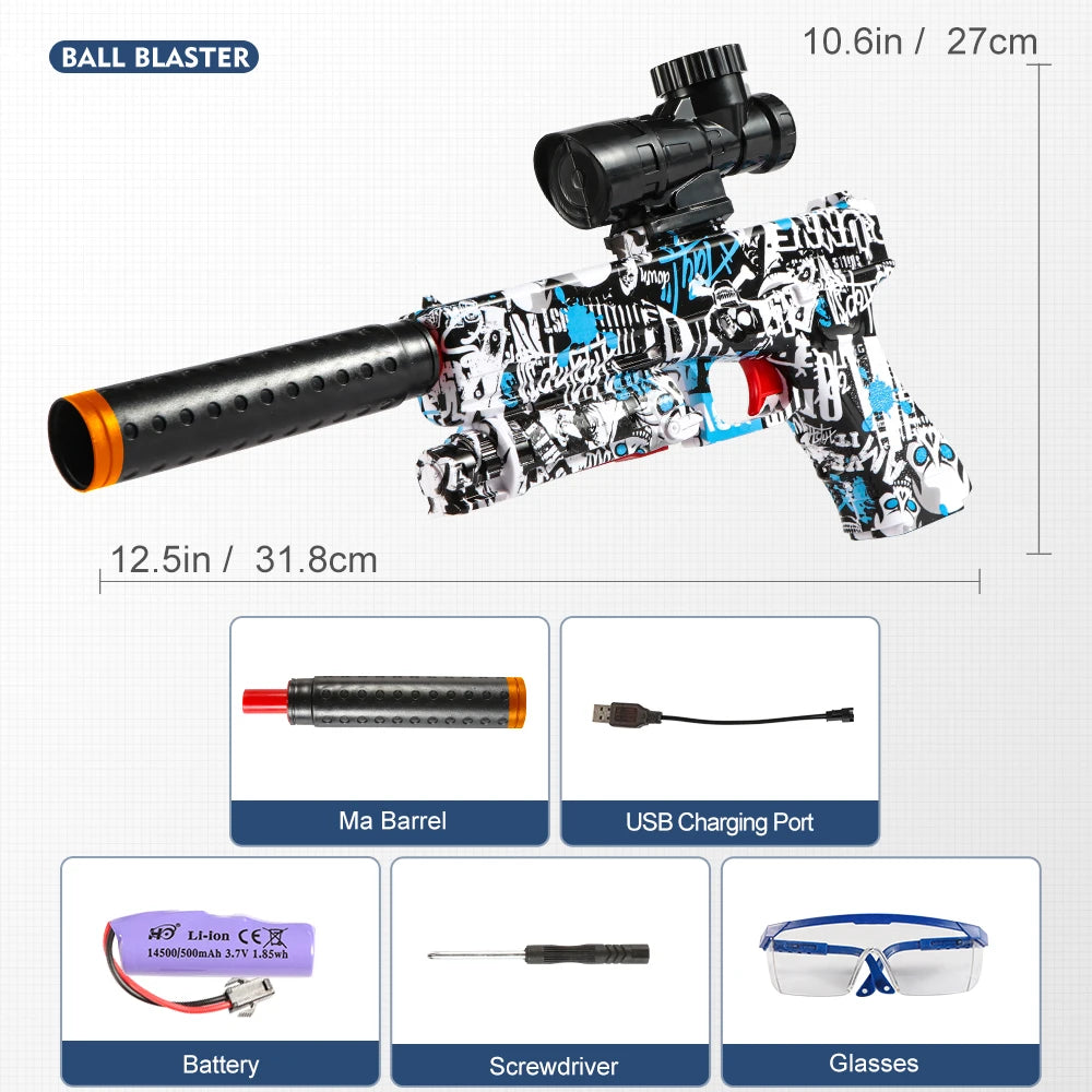 M416 Electric Blaster Gun Set, High Precision Shooting Toy, Perfect Outdoor Toy Gift for Birthday (Bullets Excluded)