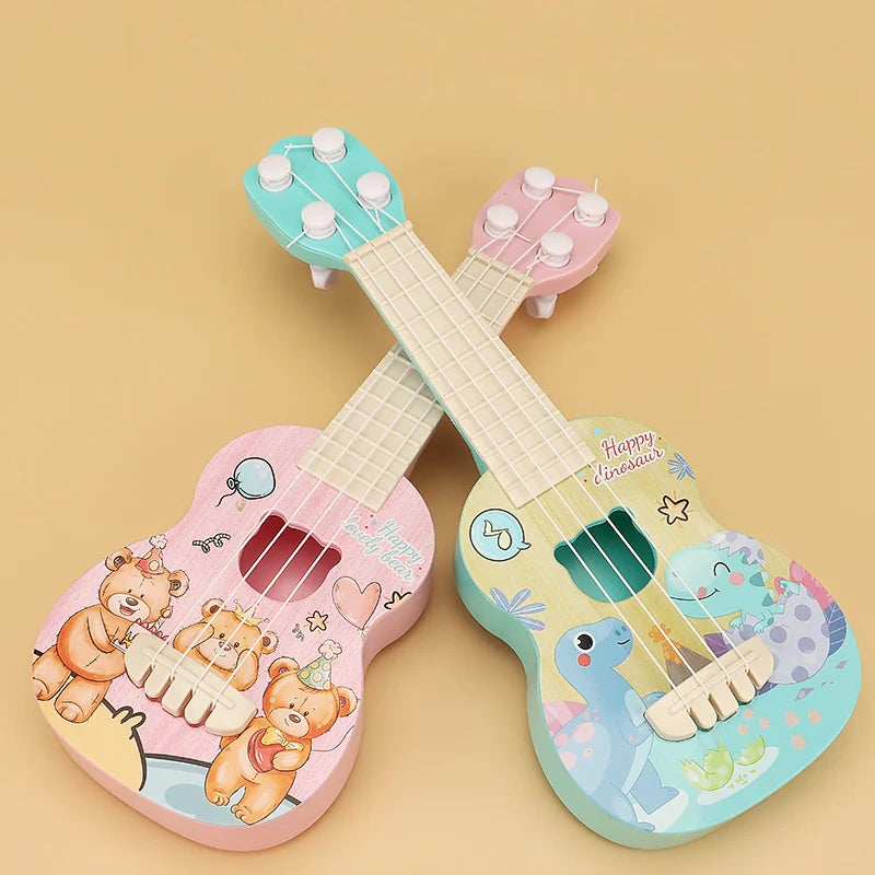 Ukulele Kids Guitar Toy Girl Boy Beginners Mini Guitar Instrument Can Play Music Simulation Toy Birthday Gift