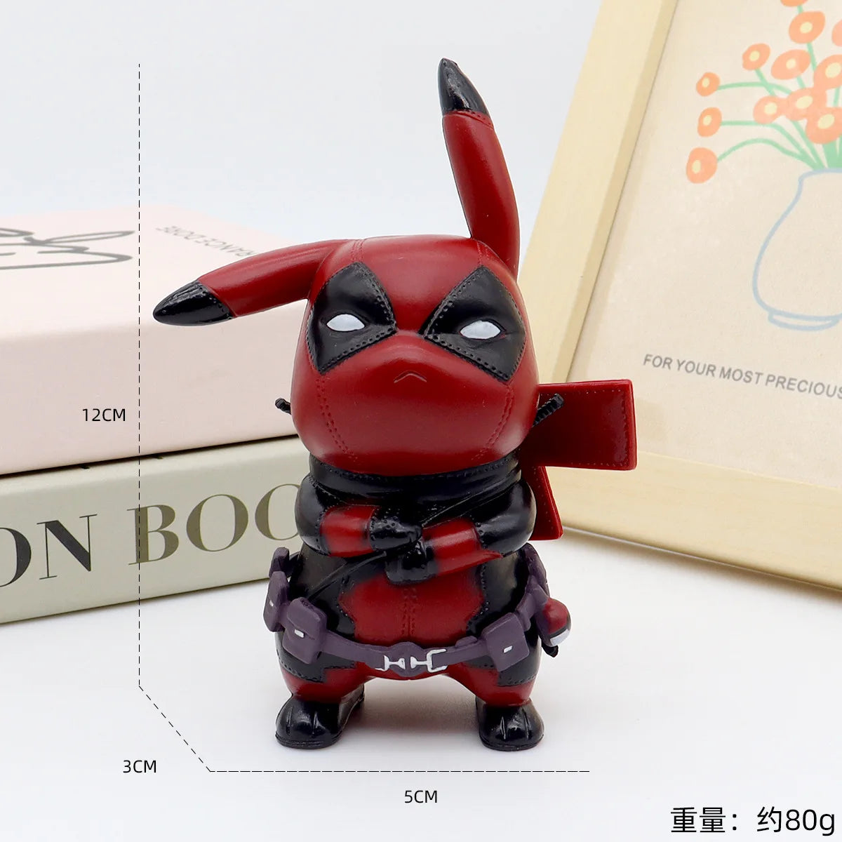 Anime Deadpool COS Pikachu Figure Marvel Avengers PVC model Cosplay Car Ornament Toys Children Birthday Christmas Gift Decorate