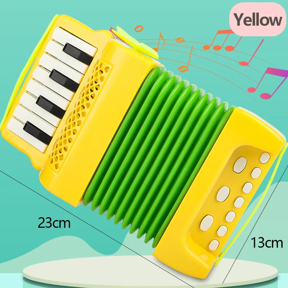 Accordion for Kids Musical Indoor and Outdoor Playing Musical Instrument Educational Toys Gifts for Toddlers Boys Girls