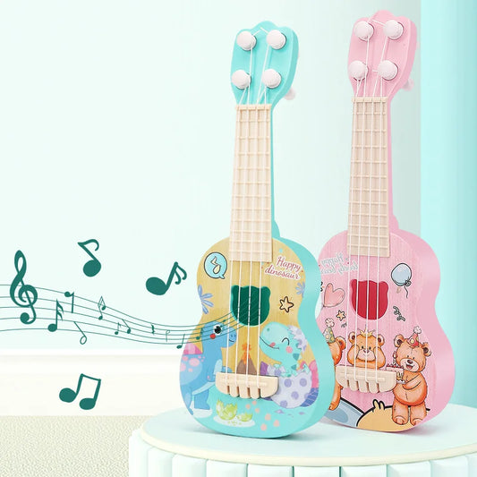 Ukulele Kids Guitar Toy Girl Boy Beginners Mini Guitar Instrument Can Play Music Simulation Toy Birthday Gift