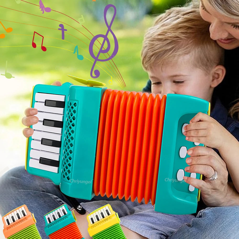 Accordion for Kids Musical Indoor and Outdoor Playing Musical Instrument Educational Toys Gifts for Toddlers Boys Girls