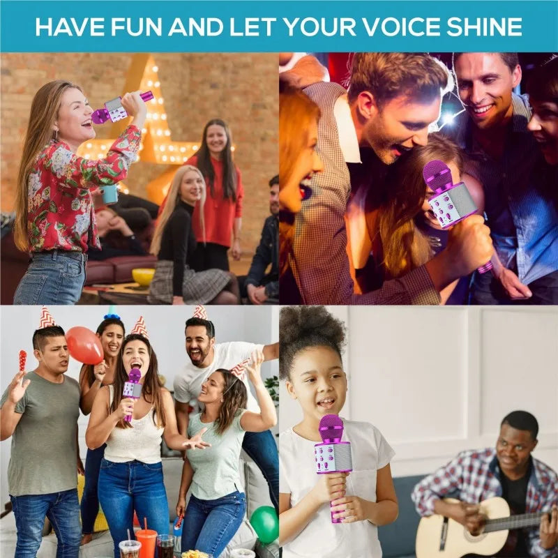 Fun Toys for 4-15 Year Old Girls, Handheld Karaoke Microphone for Kids Birthday Xmas Gifts for 8 9 10 11 Years Old Boys Girl