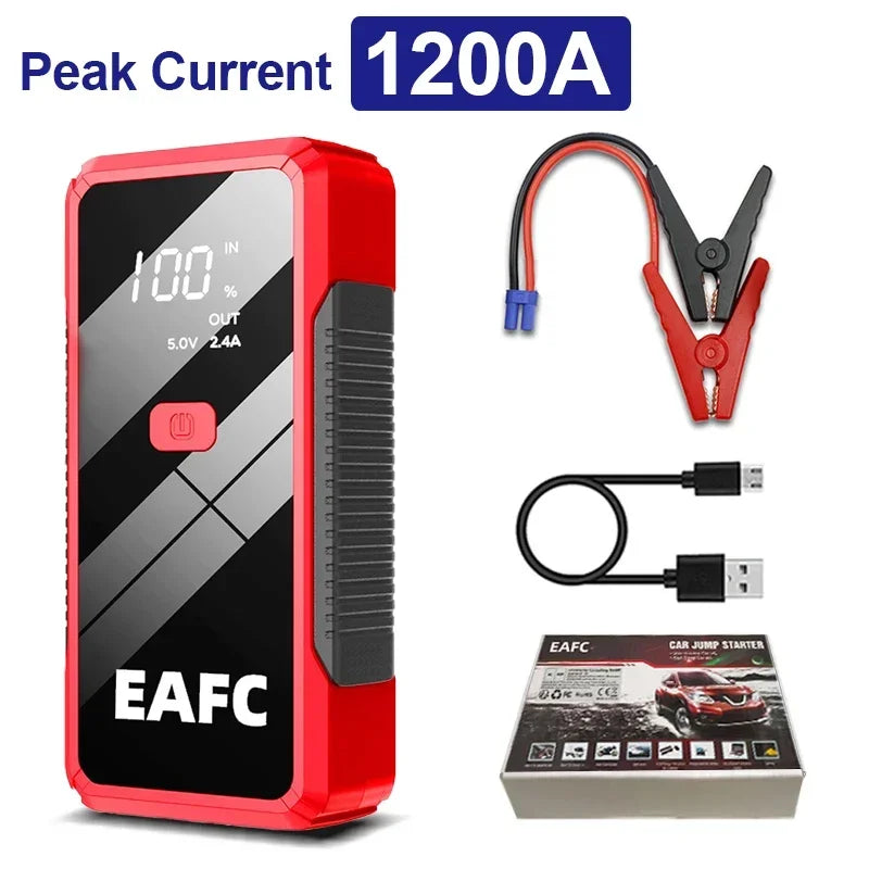 Car Jump Starter 2000A Power Bank Portable Car Battery Charger for 12V Auto Starting Device Petrol Diesel Emergency Booster