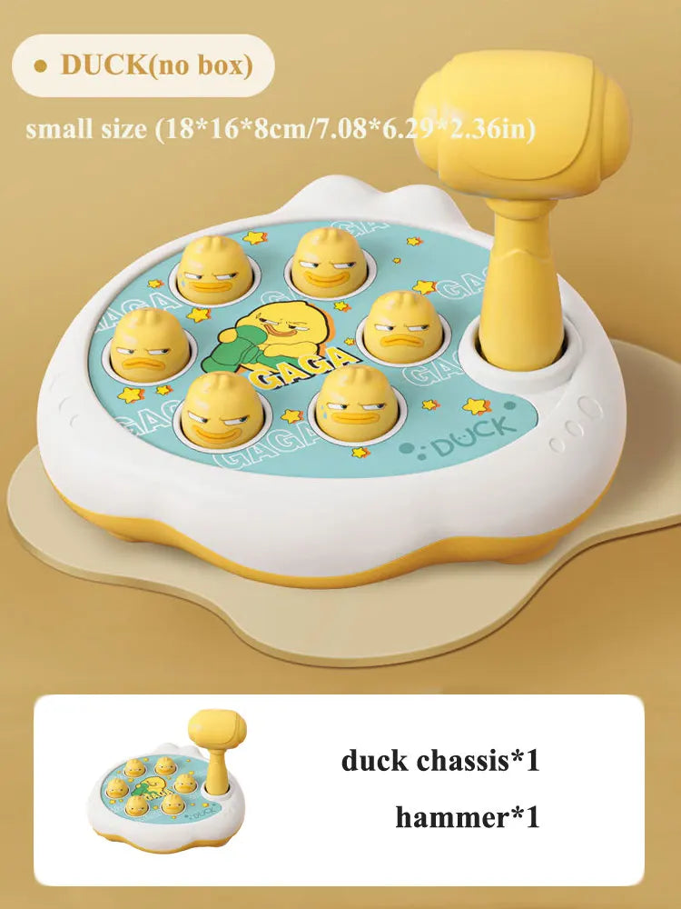 Duck/Frog/Pig Baby Toy Montessori Learning Game Educational Puzzle Gift for 12 24 Months Toddler Boy/Girl with Hammer