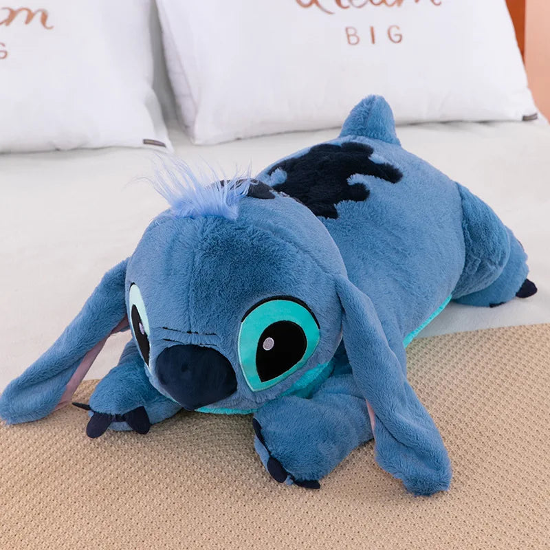 Puppy Stitch Doll Blue Stitch Plush Long Pillow Toys Girl Sleeping Leg Clamping Plushies Doll Children's Birthday Pillow Gift