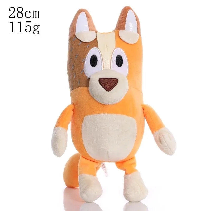 Bluey Family Plush Toys Cute Simulation Pet Dog Patrol Bingo Sister Kawai Plush Children'S Toy Doll  Birthday Christmas Gift Toy