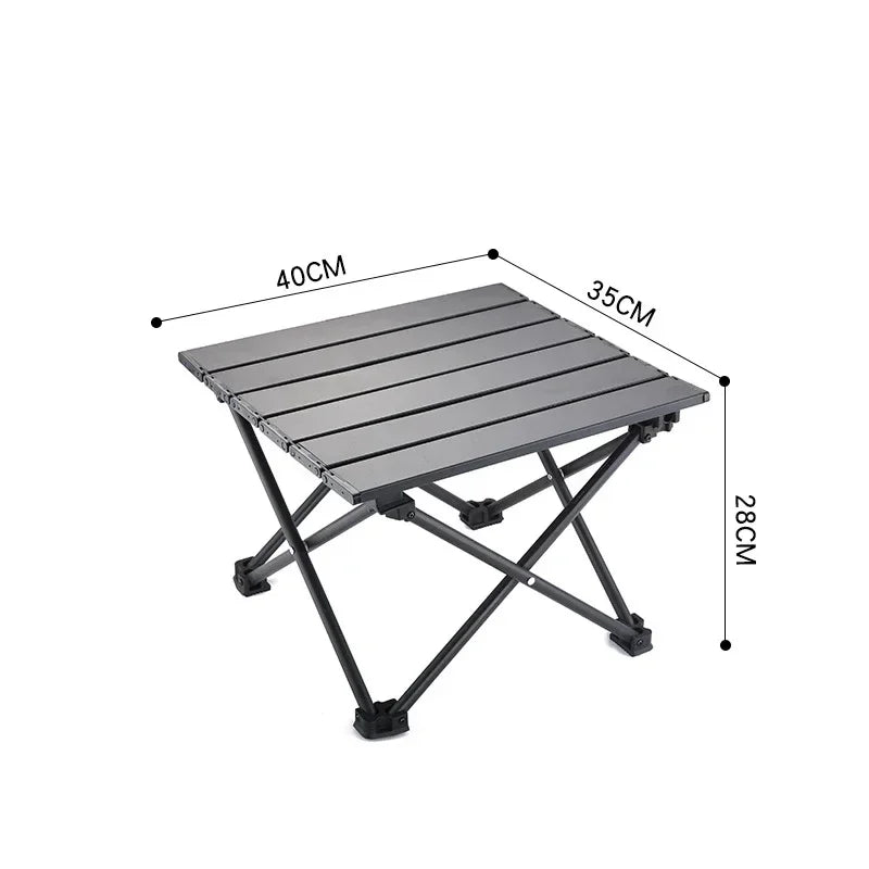 Outdoor Camping Folding Table Ultra Light Foldable Chicken Rolls Camp Fishing Table Picnic Barbecue Stall Simple Small Tables