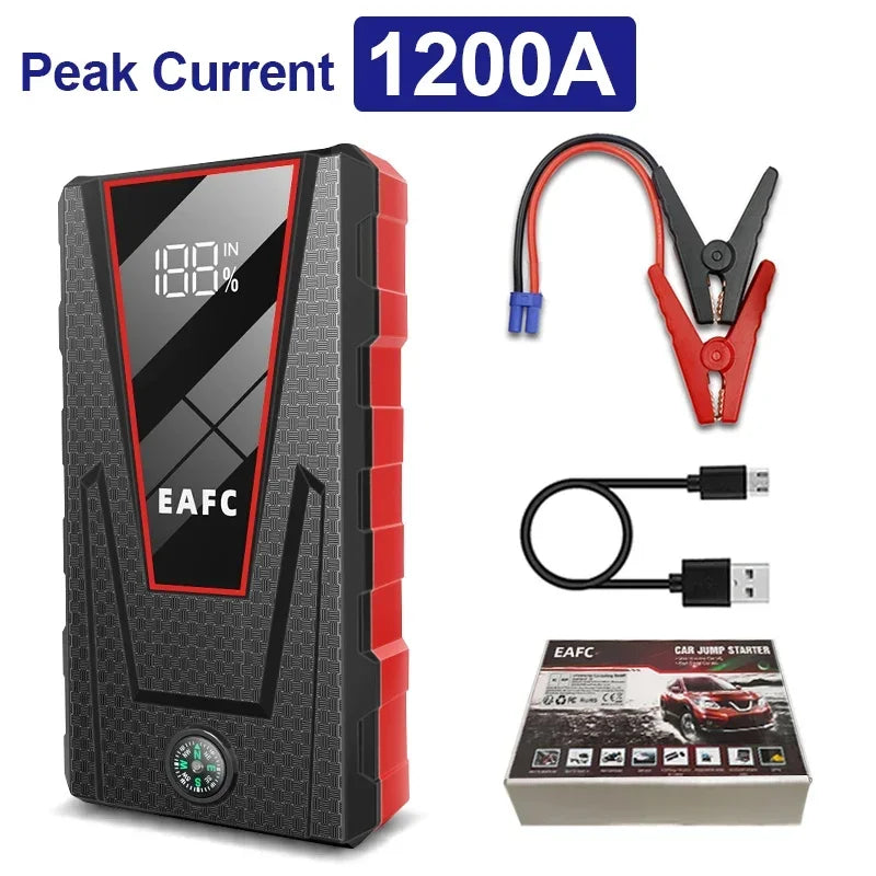 Car Jump Starter 2000A Power Bank Portable Car Battery Charger for 12V Auto Starting Device Petrol Diesel Emergency Booster