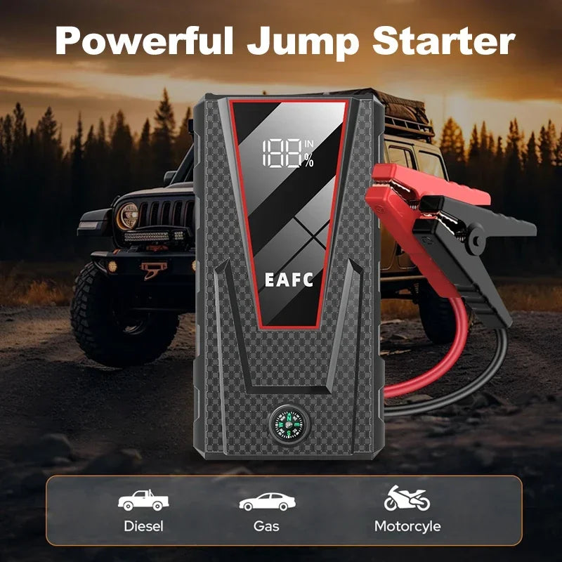 Car Jump Starter 2000A Power Bank Portable Car Battery Charger for 12V Auto Starting Device Petrol Diesel Emergency Booster