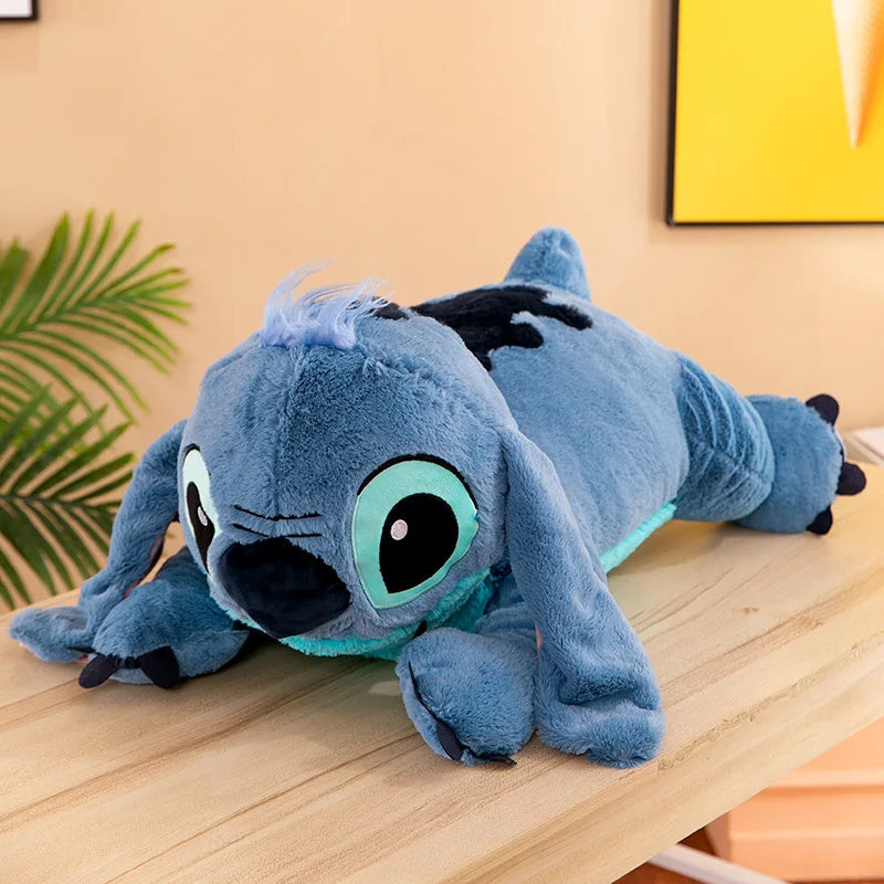 Puppy Stitch Doll Blue Stitch Plush Long Pillow Toys Girl Sleeping Leg Clamping Plushies Doll Children's Birthday Pillow Gift