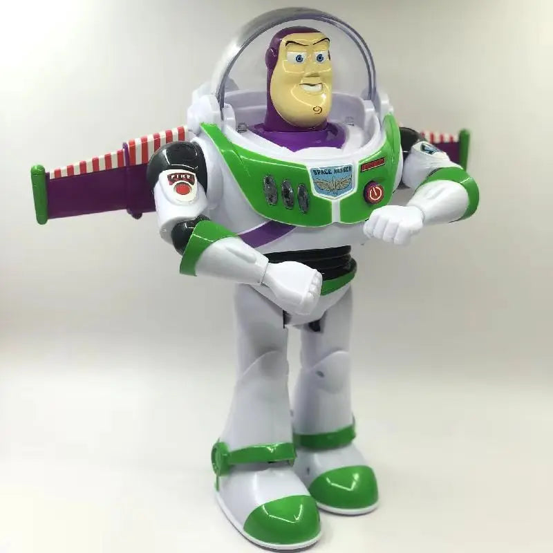 Disney 33cm Pixar Toy Story 4 Buzz Lightyear Talking Action Figures Cloth Body Model Doll Limited Collection Ornament Toys Gift