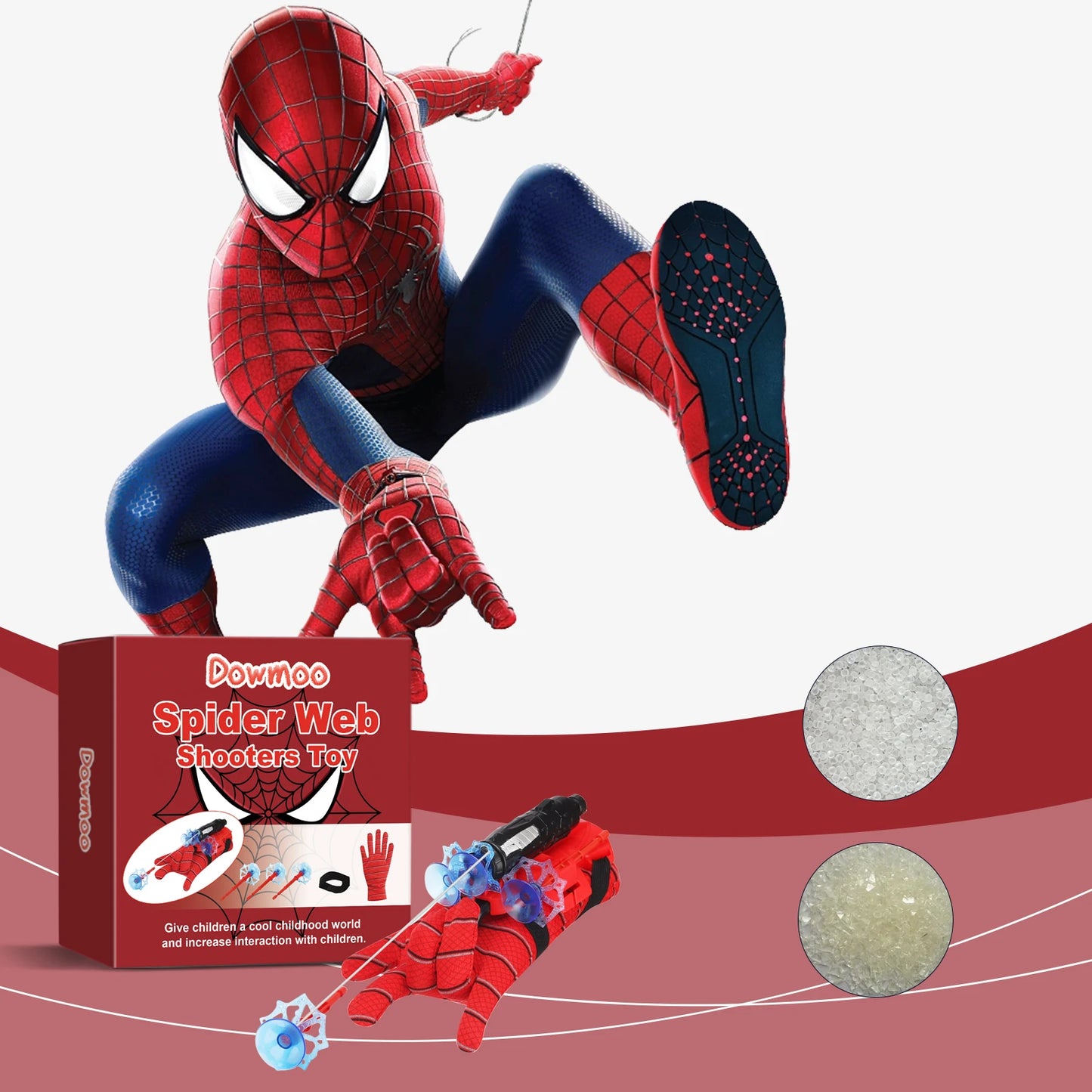 Spider Web Shooters Toy,Hero Launcher Wrist Toy Set,Children's Educational Toys,Lightweight and portable, ready for entertainmen