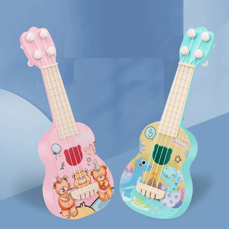 Ukulele Kids Guitar Toy Girl Boy Beginners Mini Guitar Instrument Can Play Music Simulation Toy Birthday Gift