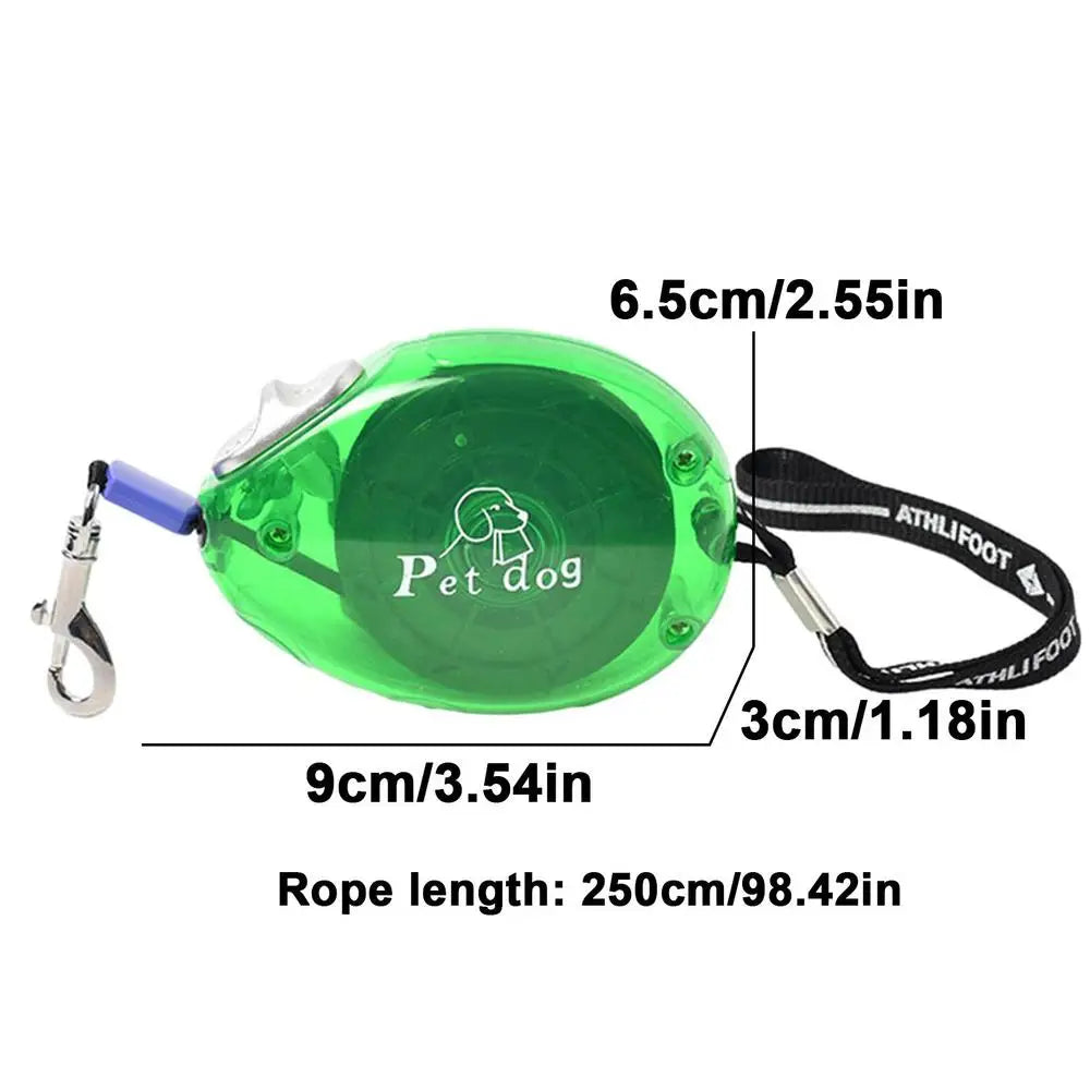 Dog Leash 2.5m Durable Leash Automatic Retractable Nylon Cat Lead Extension Puppy Walking Running Lead Roulette For Dogs