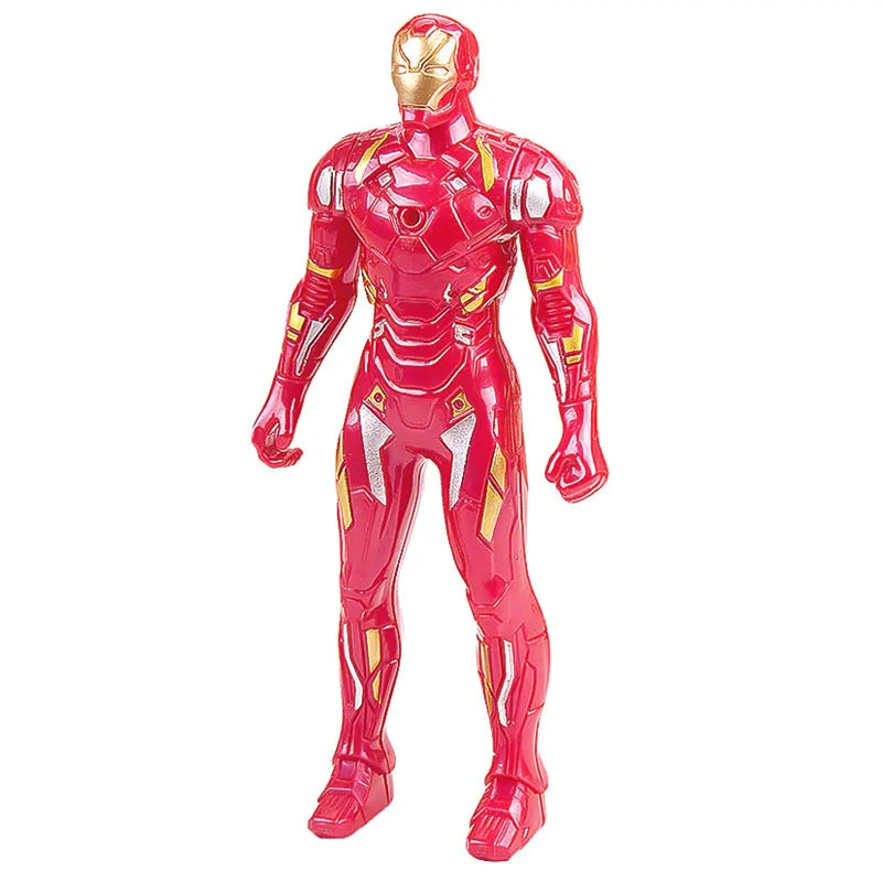 New  Marvel Spiderman Hulk Ironman Anime Action Figure Toy Christmas Gift Pvc Movable Joints Luminous Doll Collection Model Toy