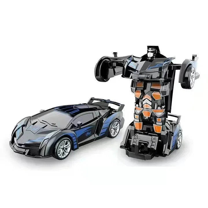 Shape-shifting toy car inertial impact one-button shape-shifting boy puzzle collision shape-shifting Autobot robot