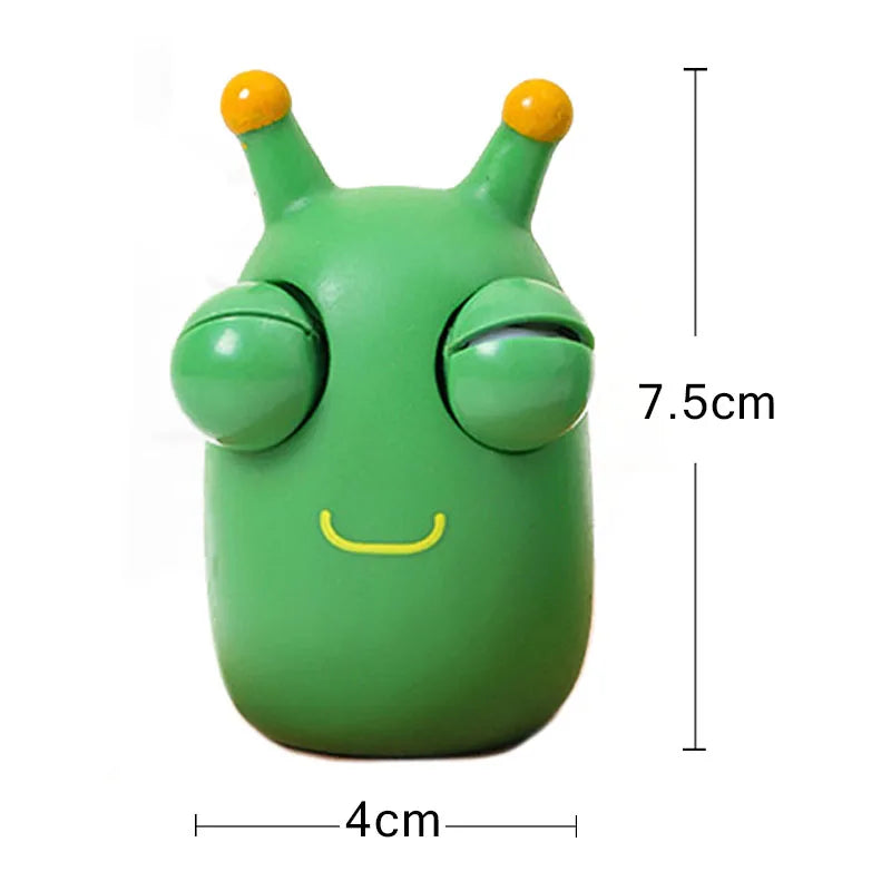 Funny Squeezing Panda Doll Eyeball Bursting Toy Kneading Green Insect Fidget Anti Stress Toys for Adult Children Interactive Toy