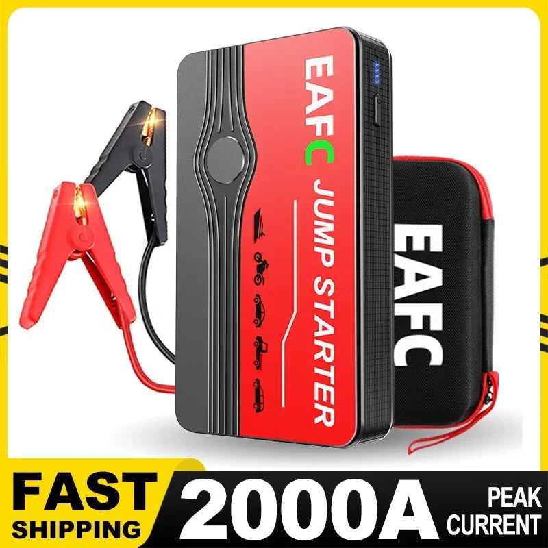 Car Jump Starter 2000A Power Bank Portable Car Battery Charger for 12V Auto Starting Device Petrol Diesel Emergency Booster